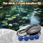Pond Aeration Kit Pond Aerator Pump With Check Valves Air Stones Airline