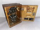 Pre Ww-ii Atlas Survey Transit   Japan Wood Case Vtg Surveyor Compass Level Rare