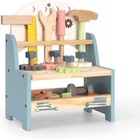 Robud Wooden Tool Bench For Kids Toy Play Workbench Workshop With Tools Set