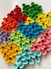 Lot-50 Paper Quilling Handmade Flowers Unique Quilled Cards School Scrapbooking