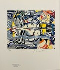 Roy Lichtenstein Hand-signed Original Print With Coa And   3 500 Usd Appraisal