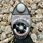 Vintage Sekonic L-28c2 Studio Deluxe Light Meter Set W  Case Slides Tested