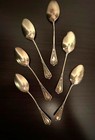 Vintage Russian Gold-plated Silver 875  Coffee - Mocha Spoons  1960s 