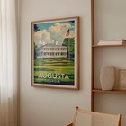 Augusta National Golf Course Poster  Vintage Masters Golf Wall Art