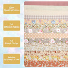 42pcs Jelly Roll Fabric Strips Soft Cotton Quilting Fabric 2 5 X 20 Inch Pre-cut