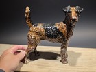 8  Antique Style Cast Iron Fox Terrier Dog Door Stop