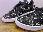 Adidas X Farm Rio Court Sneakers Women   s Size 8 Black Butterfly Print Canvas