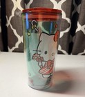 New Hello Kitty Christmas Travel Tumbler W  Sliding Lid Coffee Cup Mug Rare Gift