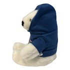 Coca Cola White Polar Plush Bear In Blue Hoodie 6   