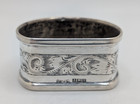 Vintage English Sterling Silver Napkin Ring  jennifer  Name Engraving Dated 1961