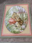 Vintage Style Beatrix Potter  peter Rabbit   Benjamin Bunny  Handmade Crib Quilt