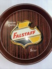 Falstaff Beer Vintage Round Metal Tray 13   