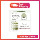 Boho Polka Dot Wall Sticker  48 Removable And Repositionable Pattern Decals - Pr