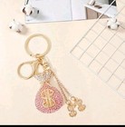 Gift Crystal Rhinestone Bag Keychain 2pcs Bag   Purse Charm   Backpack Key Ch  