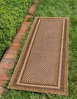 Outdoor Border Collection Area Rug - Multi Border  2  2  X 6  Runner  Light