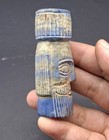 Immaculate Beautiful Near Eastern Sassanian King Head Carved Figure Amulets