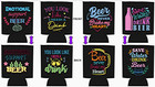 Can Beer Coozie Koozie Drink Different Patterns 4 Pc Set Insulated Neoprene New