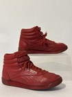 Vintage 80s Reebok Freestyle Hi Red High Top Shoes Womens 7 Sneakers