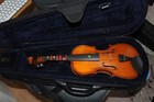 Euro    basic Antique    2006 Violin Made In Romania 1 2 Size Musical Instrument Str