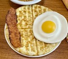 Nasco Realistic Food Display Pizza Waffle Egg Ice Cream Bacon Grapes Milk Peas