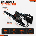 For Bobcat 67  Skid Steer Hedge Trimmer Grass Cutter Hydraulic 19 Tooth Blade