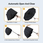 Large Windproof Compact Travel Folding Umbrella  Auto Open Close With 10 Ribs