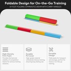 Balancefrom 8 Ft Folding Balance Gymnastics Floor Beam  Multicolor  open Box 