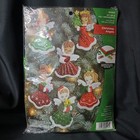 Bucilla Christmas Angels Felt Ornament Kit Set Of 6  Mpn 89493e Holiday New