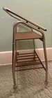 Vintage Mcm Chrome Wood Rolling Bar Cart Mid Century Modern Serving Tea Cart