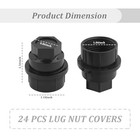 Wheel Lug Nut Covers M27x2 0 Oem 15646250   Bolt Covers Caps For Wheel 24pcs