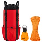 3 Pcs Arborist Throw Line Kit  30l Red Black Rope Storage Bucket Backpack  15 