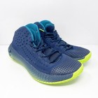 Under Armour Mens Hovr Havoc 2 3022050-401 Blue Basketball Shoes Sneakers Sz 8 5