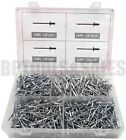 1000pc 1 8  Aluminum Blind Pop Rivet Assortment 4 Hand air Riveter Gun Rivet Set