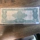 1899  2 Large Two Dollar Bill Silver Certificate Note   Rare