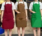 Kitchen Apron Adjustable Bib With Pockets Men Women Waterproof Cooking Aprons