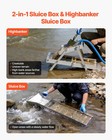 Vevor High Banker Gold Sluice 2-in-1 Highbanker Sluice Box Aluminum Alloy 50 