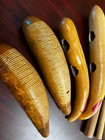 Guiro Latin American Hand Carved Percussion Instruments-set Of 4