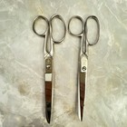 Vintage Boker Tree Brand Scissors Shears 7  Lot Of 2 Usa Original Paper Holders