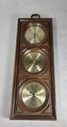 Vintage Springfield Thermometer Barometer Humidity Meter Plastic Faux Wood  nice 