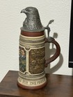 1983 Harley Davidson 80th Anniversary Eagle Head German Stein 