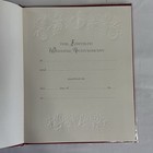 Hallmark Keepsake Album Our Wedding  Anniversary 40th Vintage  Red Silver
