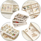 Jewelry Box Velvet Jewelry Display Tray Exquisite Jewelry Rack Portable Ring Ear