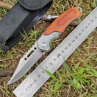 Usa Stock  Assisted Open Folding Pocket Knife Edc Multi-tool W  Led Lights