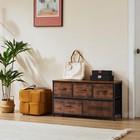 Olixis Dresser For Bedroom With 5 Drawers  Wide Chest Of Drawers  Fabric Bedr   