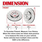 Front Rear Brake Rotors Disc And Pads Kits For 2010-17 Chevy Equinox Gmc Terrain