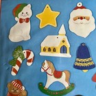 1995 Vtg Simply Wood 20 Mini Wood Ornaments Holiday Favorites Ready To Paint Nip