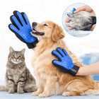 Pet Grooming Gloves Dog Cat Deshedding Hair Remover Brush Massage Mitt Pair