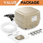 Commercial Air Pump Quiet Oxygen Pump For Aquarium Pond 4 Outlet Fish Tank Pump