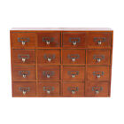 Desk Drawer Organizer Wooden Storage Box Rustic Small Parts Tool Box Cabinet New