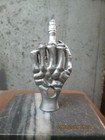 Skeleton Hand  Middle Finger Fuk You Motorcycle  Hotrod Car Hood Ornament